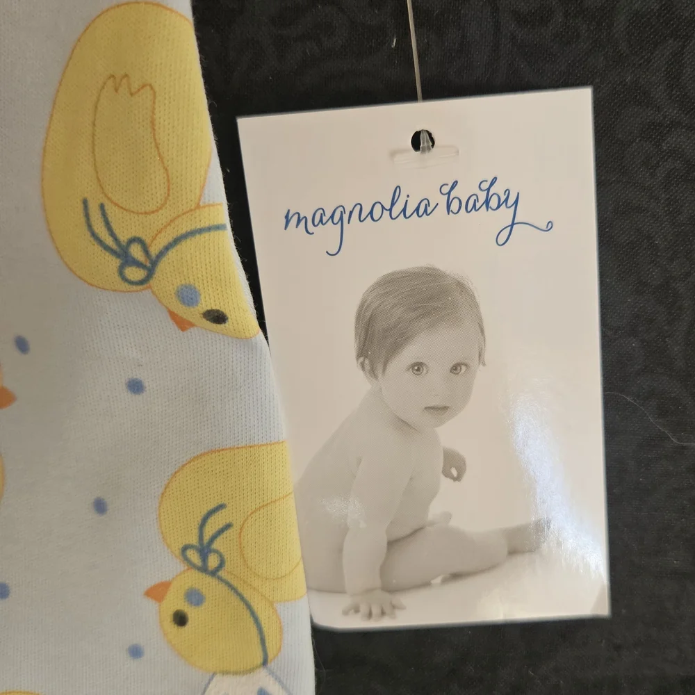 NWT "Mangnolia Baby Bunny Ears Printed Playsuit." 3 Months - Picture 8 of 8